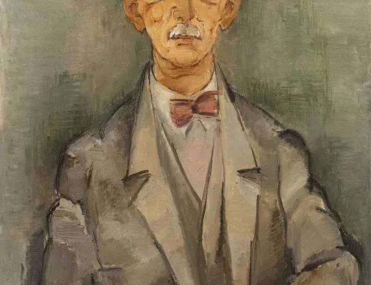 Portrait d'homme moustachu